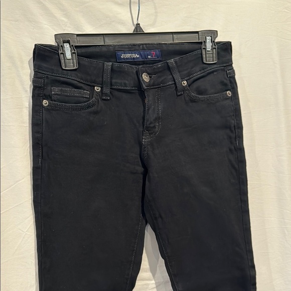 JUSTUSA Black Denim Jeans, size 7 - Picture 3 of 8